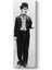 Charlie Chaplin Vertica Kanvas Tablo 1