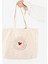 "handmade With Love" Canvas Tote Omuz ve Plaj Çantası 1