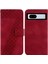 Google Piksel 7A Flip Folio Kapak Için Telefon Kılıfı Kabartmalı Desen Pu Cüzdan (Yurt Dışından) 1