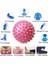 9cm Mavi Top Stili Değerli Masaj Yoga Topları Pvc Egzersiz Spor Fitness Topu Vücut Stres Giderici Skapula El Ayak Silindiri Masaj Egzersizi Ev (Yurt Dışından) 4