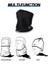 Siyah Stil 3in1 Unisex Bere Şapkalar Kayak Sporları Eşarp Termal Yün Karışımı Eşarp Boyun Isıtıcı Açık Yüz Maskesi Yürüyüş Bisiklete Binme Koşu Eşarpları (Yurt Dışından) 1
