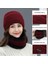 Şapka ve Eşarp C Stili BOYUT56-60CM Kadın Örme Şapka Eşarp Polar Kap Boyun Isıtıcı Kış Şapka Kadınlar Için Skullies Kasketleri Erkekler Için Sıcak Balaclava Yüz Maskesi (Yurt Dışından) 4
