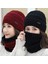 Şapka ve Eşarp C Stili BOYUT56-60CM Kadın Örme Şapka Eşarp Polar Kap Boyun Isıtıcı Kış Şapka Kadınlar Için Skullies Kasketleri Erkekler Için Sıcak Balaclava Yüz Maskesi (Yurt Dışından) 5