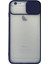 Iphone 6 Plus Kılıf Palm Buzlu Kamera Sürgülü Silikon - Lacivert 300099 1