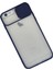 Iphone 6 Plus Kılıf Palm Buzlu Kamera Sürgülü Silikon - Lacivert 300099 2