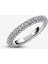 Timeless Tek Sıra Pavé Gümüş Renk Yüzük 1