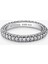 Timeless Tek Sıra Pavé Gümüş Renk Yüzük 2