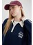 Coool Fermuarlı Polo Yaka Baskılı Crop Sweatshirt 4