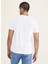 Bisiklet Yaka Slim Fit Beyaz Erkek T-Shirt A1103-0167 2