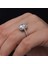 Gümüş Kare Montür Tek Taş Kadın Yüzük SL6876 4