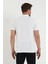 Erkek Regular Fit Polo Yaka Nakışlı T-Shirt Beyaz 4