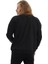 Erkek 3 İplik Pamuklu İçi Polarlı Regular Fit Basic Bisklet Yaka Siyah Sweatshirt 5