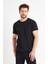 Erkek Bisiklet Yaka Regular Kalıp 5 Li T-Shirt Paket Siyah 1