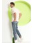 Erkek Baskılı Oversize T-Shirt Ekru 4