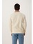 Erkek Polo Yaka 2 Iplik Sweatshirt Beyaz 3