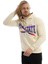 Erkek Polo State Baskılı Kapüşonlu 3 Iplik Şardonlu Sweatshirt Ekru 2