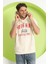 Erkek Kapüşonlu T-Shirt Ekru 1