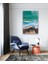 Deniz Dalgaları Cam Duvar Tablosu 4