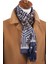 Charles Style Lacivert - Bej Italyan Modal Kaşkol MDL44 2