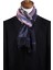 Hester Style Lacivert - Pembe Italyan Modal Kaşkol MDL11 4
