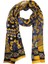 Clinton Style Sarı - Lacivert Italyan Modal Kaşkol MDL34 3