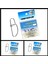 Uyguna-Yakala 10 Adet No:3 Dft CJS032 Duo Lock Nikel KLIPS-DON.002 2