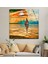 Denizde Gün Batımı Temperli Cam Duvar Tablosu 3