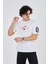 Erkek Ön ve Arka Baskılı T-Shirt - Beyaz 5