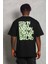 Erkek Baskılı Bisiklet Yaka T-Shirt 20/1 Penye - Siyah 4