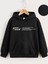 Çocuk Kapüşonlu Baskılı Sweatshirt - Siyah 1