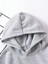 Çocuk Unisex Kapüşonlu Space Baskılı Pamuklu Sweatshirt - Gri 2