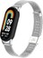Xiaomi Mi Band 8 Mi Band 9 Uyumlu Paslanmaz Metal Hasır Tokalı Kordon Kayış 3