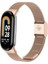 Xiaomi Mi Band 8 Mi Band 9 Uyumlu Paslanmaz Metal Hasır Tokalı Kordon Kayış 3
