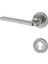 Hisar Inox Nikel Rozetli Yale Çelik Kapı Kolu Sol Basar Tek Yön 1
