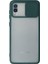 Samsung Galaxy A02 Kılıf Palm Buzlu Kamera Sürgülü Silikon - Yeşil 300099 1