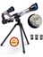 40X Yakınlaştırma 3 Lensli Astronomin Monoküler Eğitici Teleskop Gece Görüş Ay Doğa Gözlem+Tripod 1