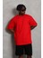 Erkek Düz Bisiklet Yaka T-Shirt 20/1 Penye - Kırmızı 3