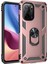 Xiaomi Poco F3 Kılıf Sofya Yüzüklü Silikon Kapak - Rose 300099 1