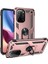 Xiaomi Poco F3 Kılıf Sofya Yüzüklü Silikon Kapak - Rose 300099 2