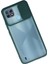 Realme C21 Kılıf Palm Buzlu Kamera Sürgülü Silikon - Yeşil 300099 2