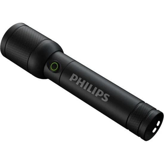 Philips SFL6168/93 Optik Zoom 20W 1000 Lümen 350 Metre Menzilli IP44 Su Geçirmez Type-C Şarj Edilebilir El Feneri Siyah