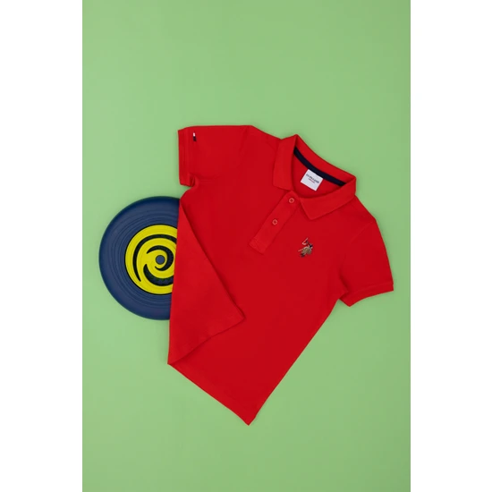 U.s. Polo Assn. Erkek Çocuk Kırmızı Tişört Basic 50284814-VR030