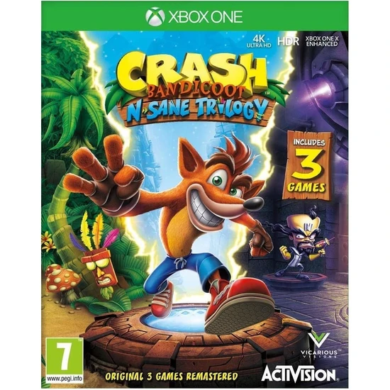 Activision Crash Bandicoot N. Sane Trilogy Xbox One Oyun