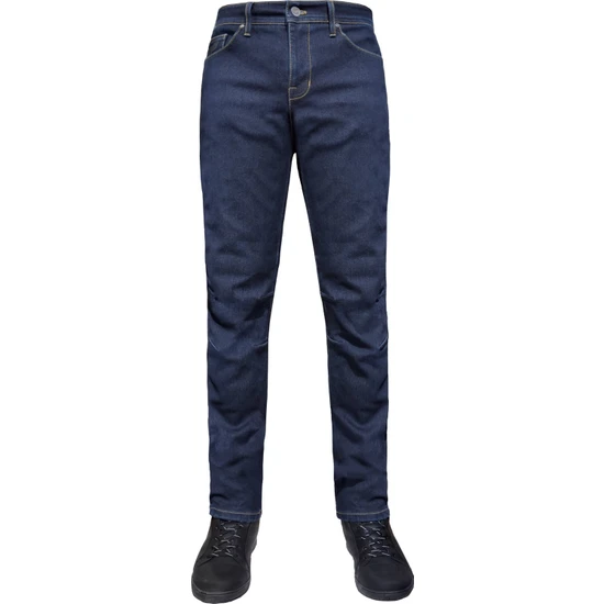 The Biker Jeans City Biker Cold Killer Dark Blue Korumalı Motosiklet Kot Pantolonu Erkek