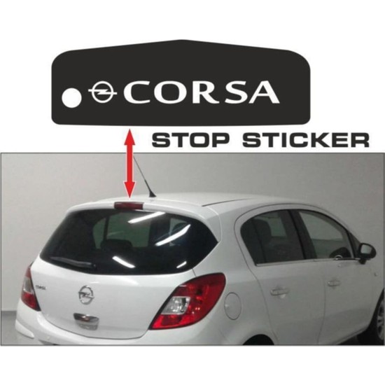 İndirim Xpress Opel Corsa Stop Sticker Resimdeki Kasa Fiyatı