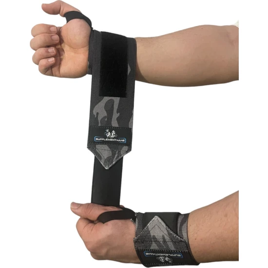 Supplementhane 2'li Fitness Crossfit Pro Ağırlık Bilekliği Wrist Wraps Bileklik Bilek Koruyucu Destek Bilekliği