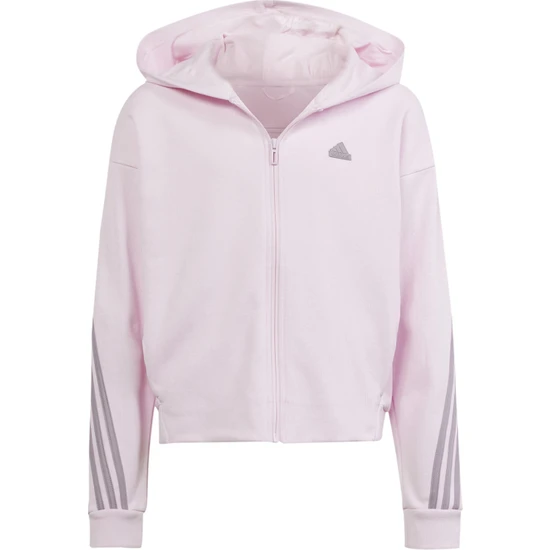 Adidas Düz Kadın Pembe Sweatshırt IS3407-G Fı 3s Fz