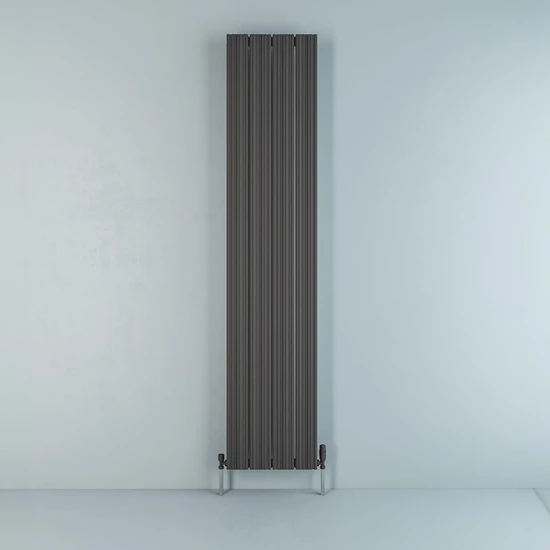 Warma Florya 2024 Tasarım Yeni Nesil Alüminyum Dizayn Panel Radyatör (En:37,5 cm * BOY:180 cm Antrasit)