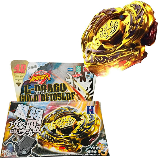 Beyblade L-Dragogold  Beyblade Metal Fusıon L-Drago Gold Wl