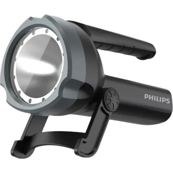 Philips SFL3101/93 800 Lümen Şarj Edilebilir Kamp, Dağcılık, Dış Mekan Tripod Ayaklı Projektör Tipi Taşınabilir LED Spotlight El Feneri Siyah